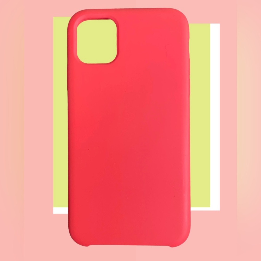 NWOT iPhone XR, 11, 11 Pro Case, Coral Pink, Microfiber Lining, Semi-Hard